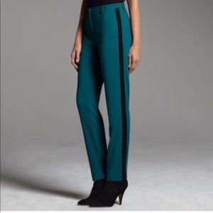 Narcisco rodriguez teal crepe pants nice fit